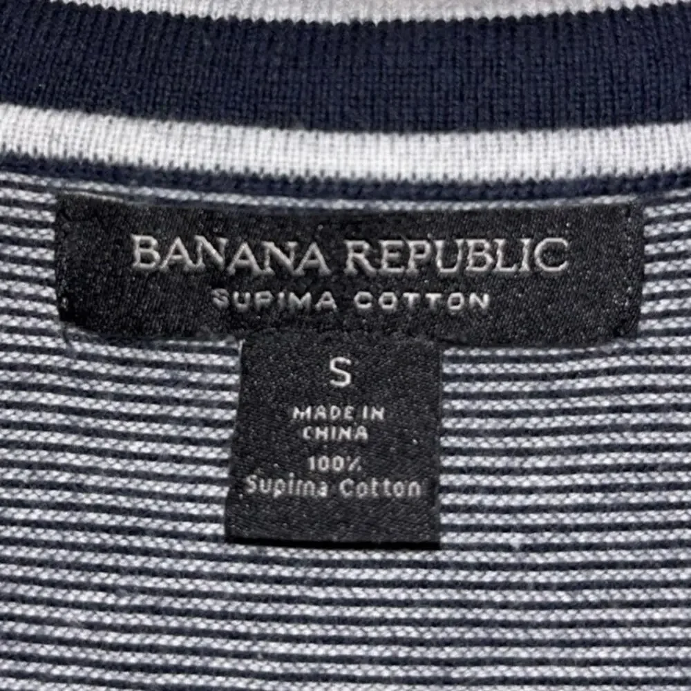 Banana Republic men’s striped sweater polo 100% supima cotton (size small)